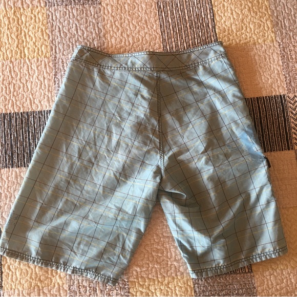 Red Sand Men’s Blue Plaid Swim Board Shorts Size 32 - Picture 2 of 8